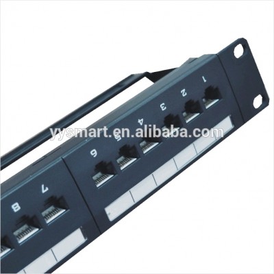 Factory OEM RJ45 amp 24 Port Patch Panel 19 inch