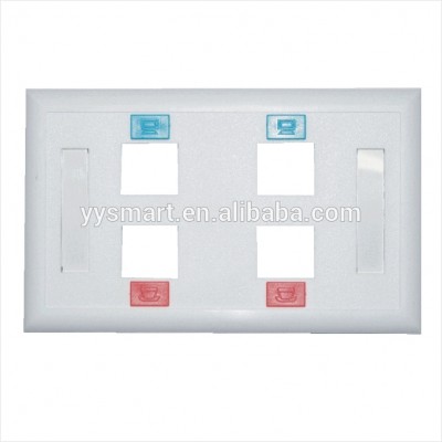 RJ45 4 Port Keystone Jack US type keystone faceplate