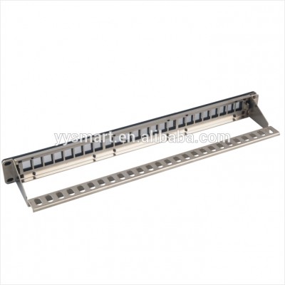 19 inch Patch Panel RJ45 Cat6A 24 Port Toolless