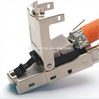 Cat6A male connector, Tool-less FTP RJ45 Plug