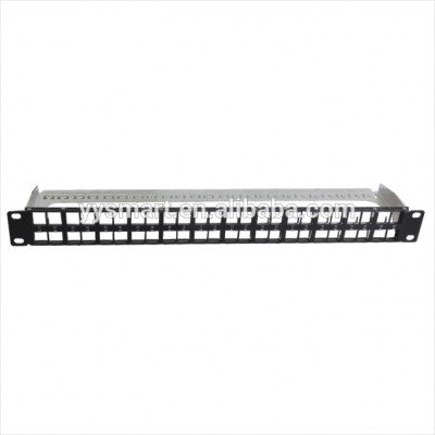 48 Port Patch Panel RJ45 1U  Cat6 UTP/FTP 19 inch